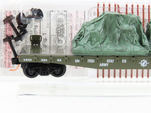 N Scale Micro-Trains MTL 45180 USAX US Army 50' Flat Car #38065 w/ Load