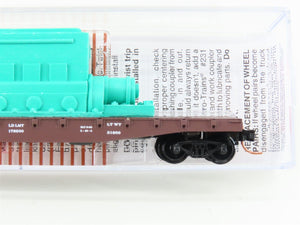 N Micro-Trains MTL 04500310 LV Lehigh Valley 50' Flat Car #10038 w/Ship Engine