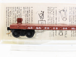 N Scale Kadee Micro-Trains MTL 44060 ATSF Santa Fe 50' Flat Car #90806
