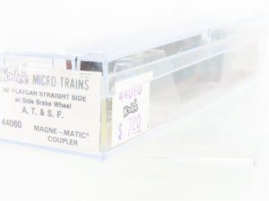 N Scale Kadee Micro-Trains MTL 44060 ATSF Santa Fe 50' Flat Car #90806