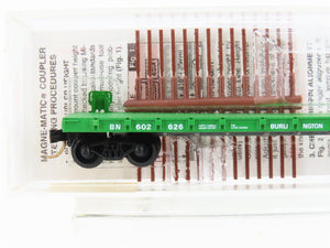 N Scale Micro-Trains MTL 44070 BN Burlington Northern 50' Flat Car #602626