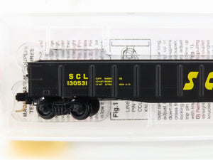 N Micro-Trains MTL 105040 SCL Seaboard Coast Line 50' Fixed-End Gondola #130531