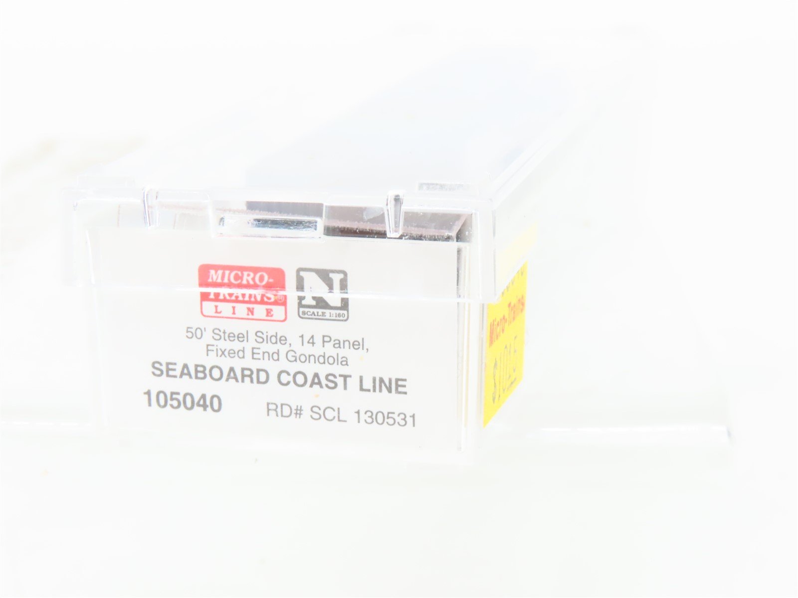 N Micro-Trains MTL 105040 SCL Seaboard Coast Line 50' Fixed-End Gondola #130531