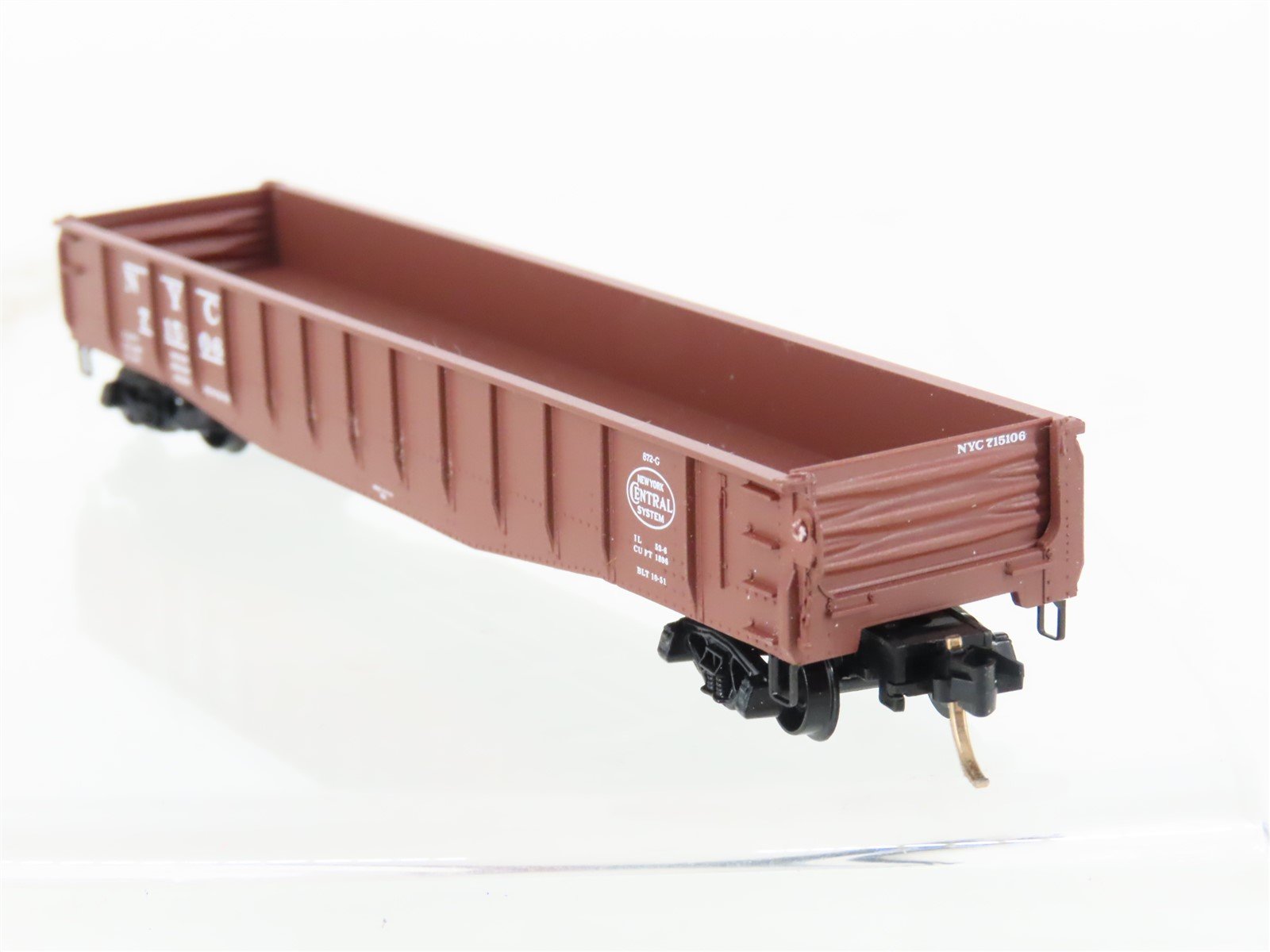 N Scale Micro-Trains MTL 46170 NYC New York Central 50' Drop-End Gondola #715106