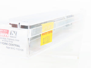 N Scale Micro-Trains MTL 46170 NYC New York Central 50' Drop-End Gondola #715106