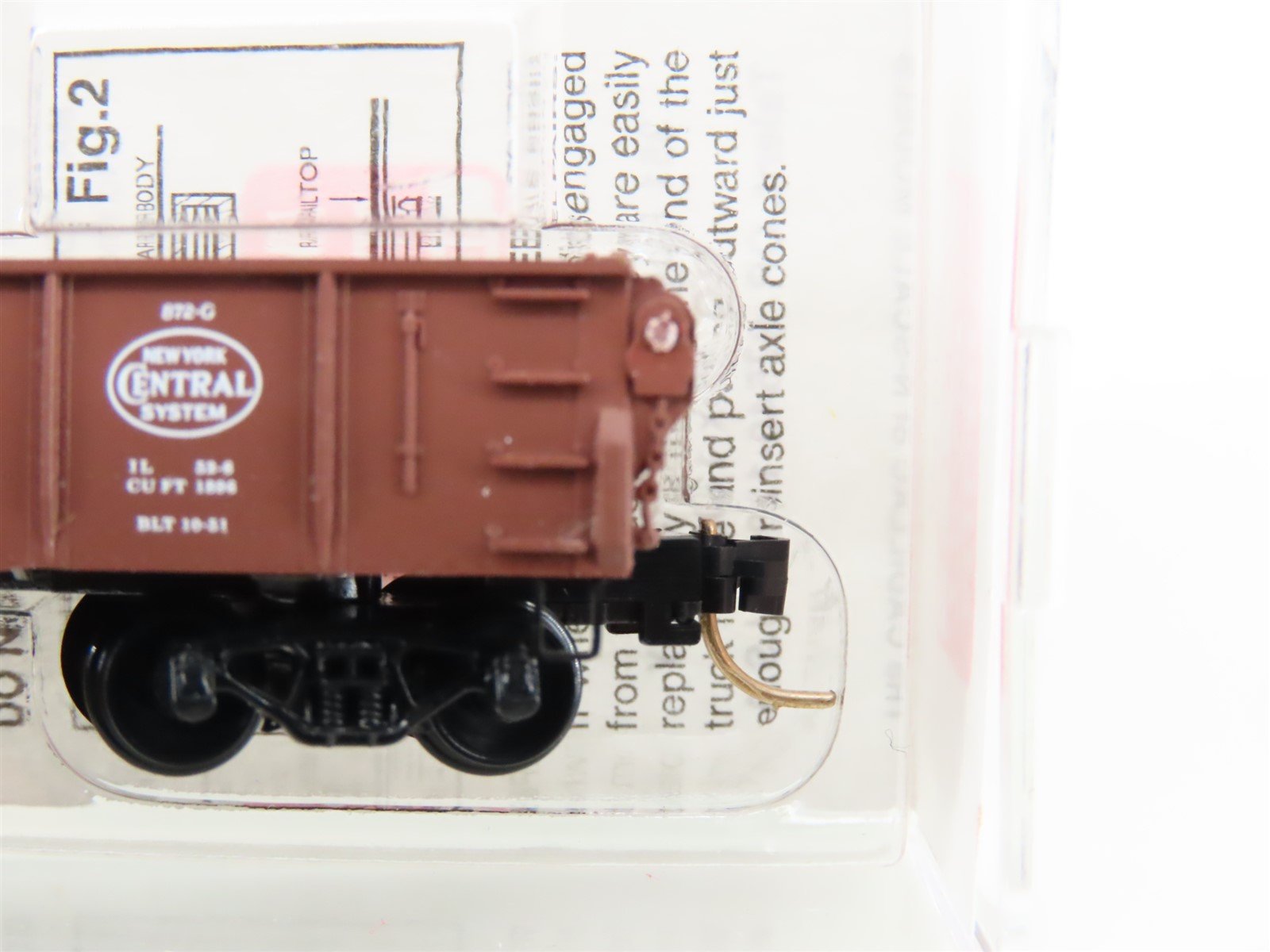 N Scale Micro-Trains MTL 46170 NYC New York Central 50' Drop-End Gondola #715106