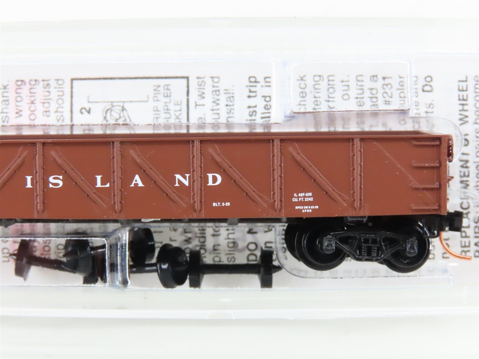 N Scale Micro-Trains MTL 61010 RI Rock Island 50' Fixed-End Gondola #187509
