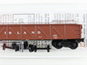 N Scale Micro-Trains MTL 61010 RI Rock Island 50' Fixed-End Gondola #187509