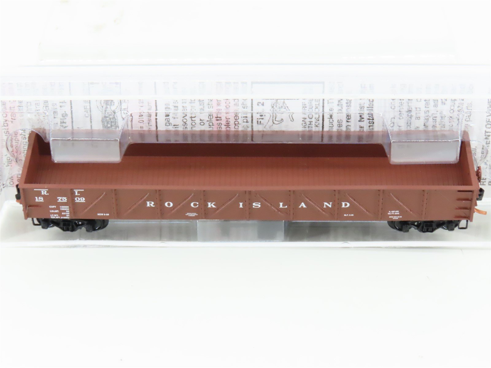 N Scale Micro-Trains MTL 61010 RI Rock Island 50' Fixed-End Gondola #187509