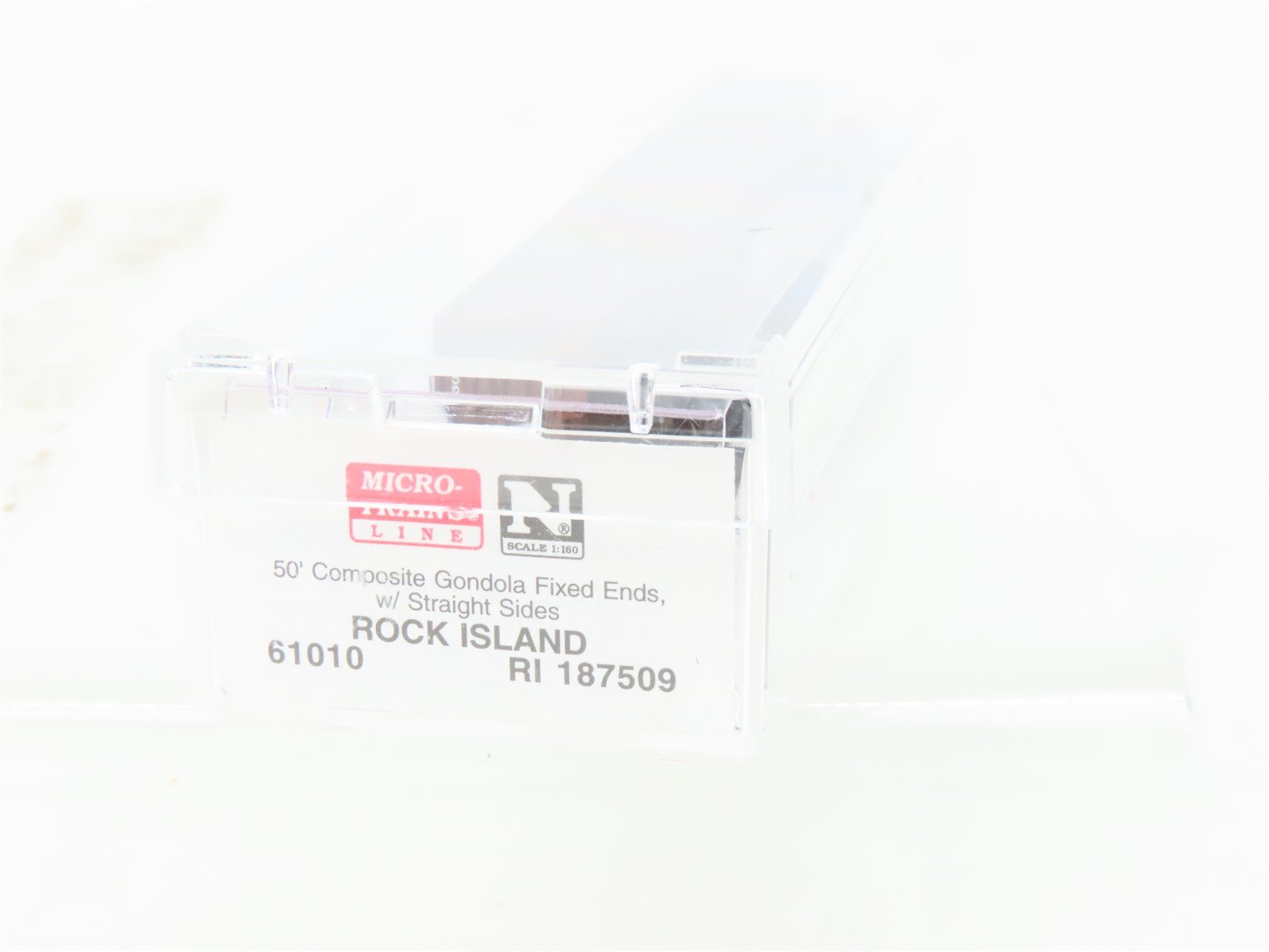 N Scale Micro-Trains MTL 61010 RI Rock Island 50' Fixed-End Gondola #187509
