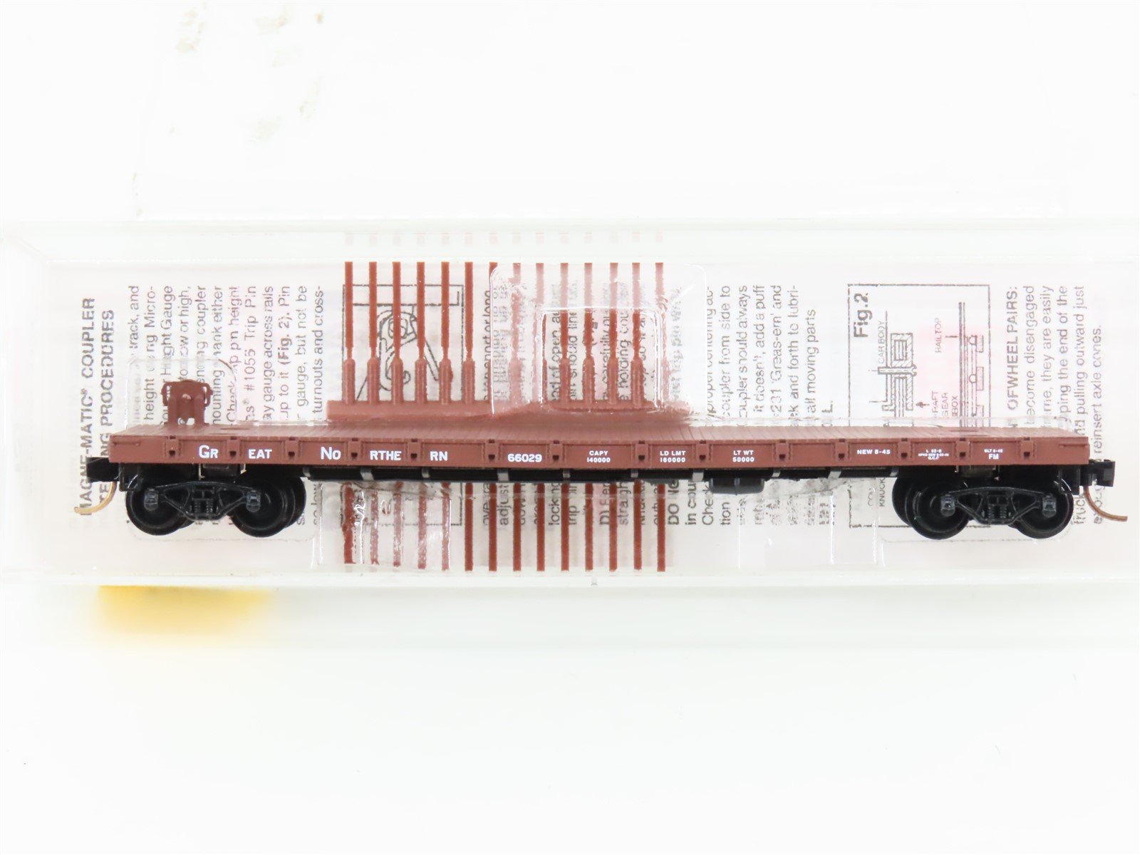 N Scale Micro-Trains MTL 44010 GN Great Northern 50' Flat Car #66029