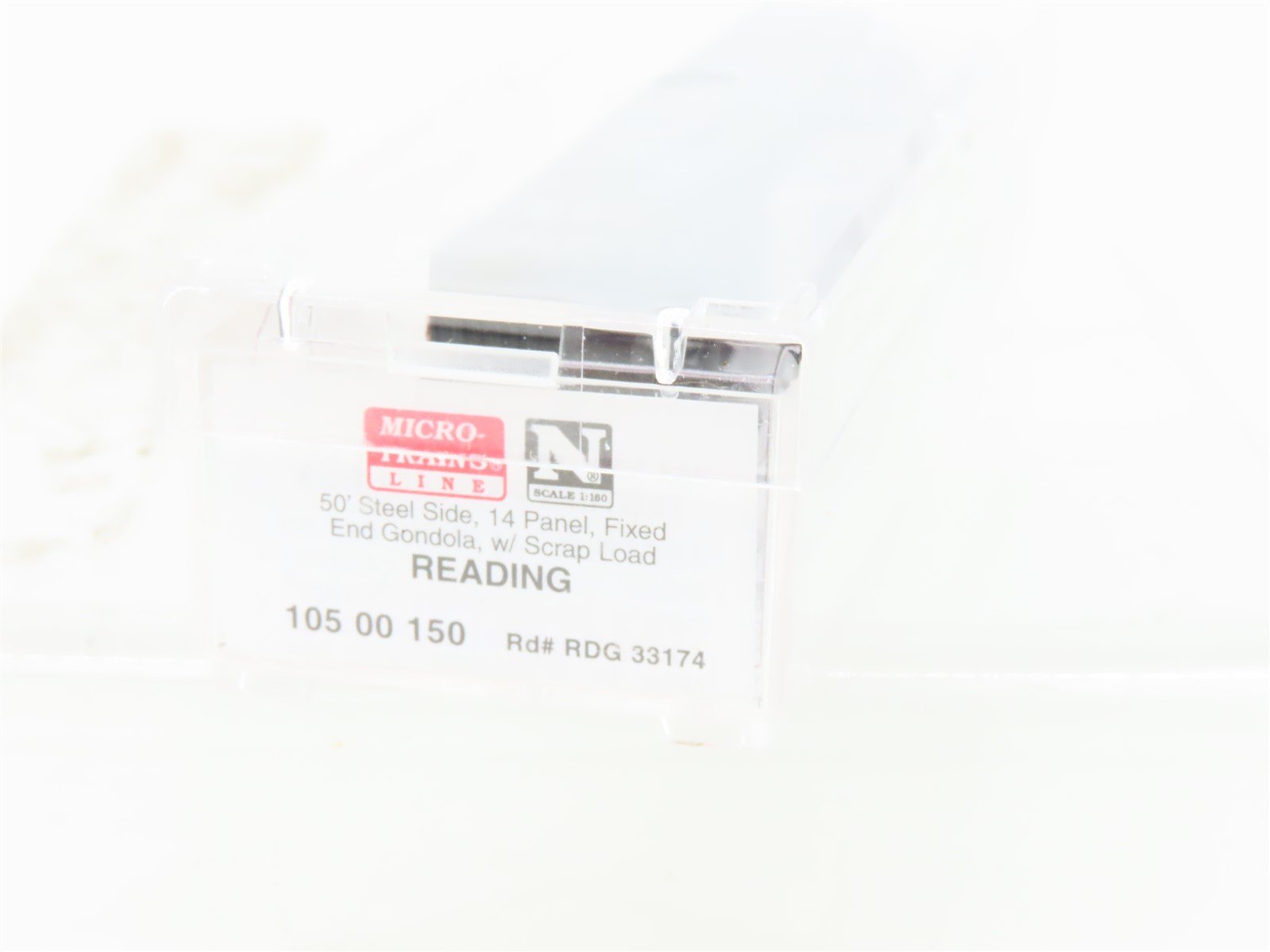 N Scale Micro-Trains MTL 10500150 RDG Reading 50' Gondola #33174 w/ Scrap Load