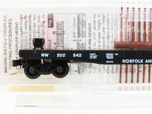 N Scale Micro-Trains MTL 45020 N&W Norfolk & Western 50' Flat Car #202542