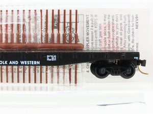 N Scale Micro-Trains MTL 45020 N&W Norfolk & Western 50' Flat Car #202542