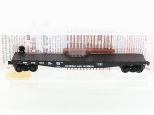 N Scale Micro-Trains MTL 45020 N&W Norfolk & Western 50' Flat Car #202542