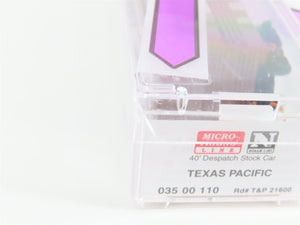 N Scale Micro-Trains MTL 03500110 T&P Texas & Pacific 40' Stock Car #21600