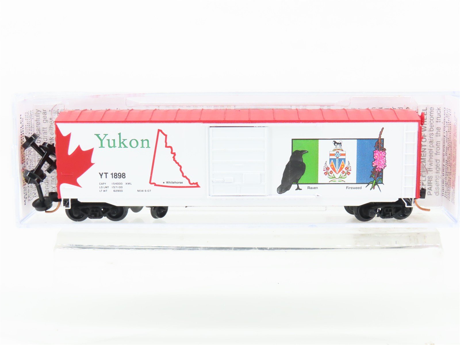N Micro-Trains MTL 07700157 YT Yukon Territory 50' Single Door Box Car #1898