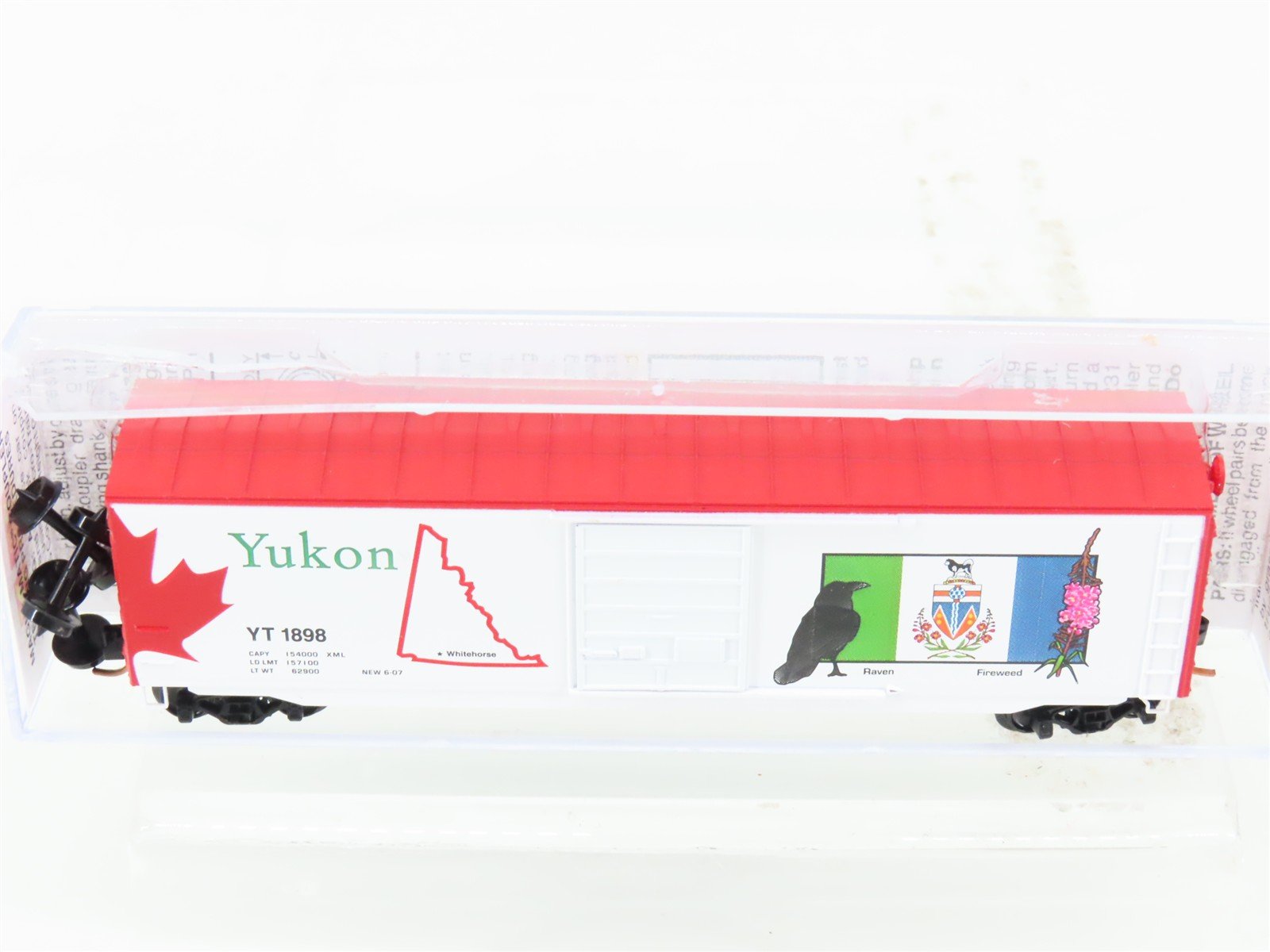 N Micro-Trains MTL 07700157 YT Yukon Territory 50' Single Door Box Car #1898