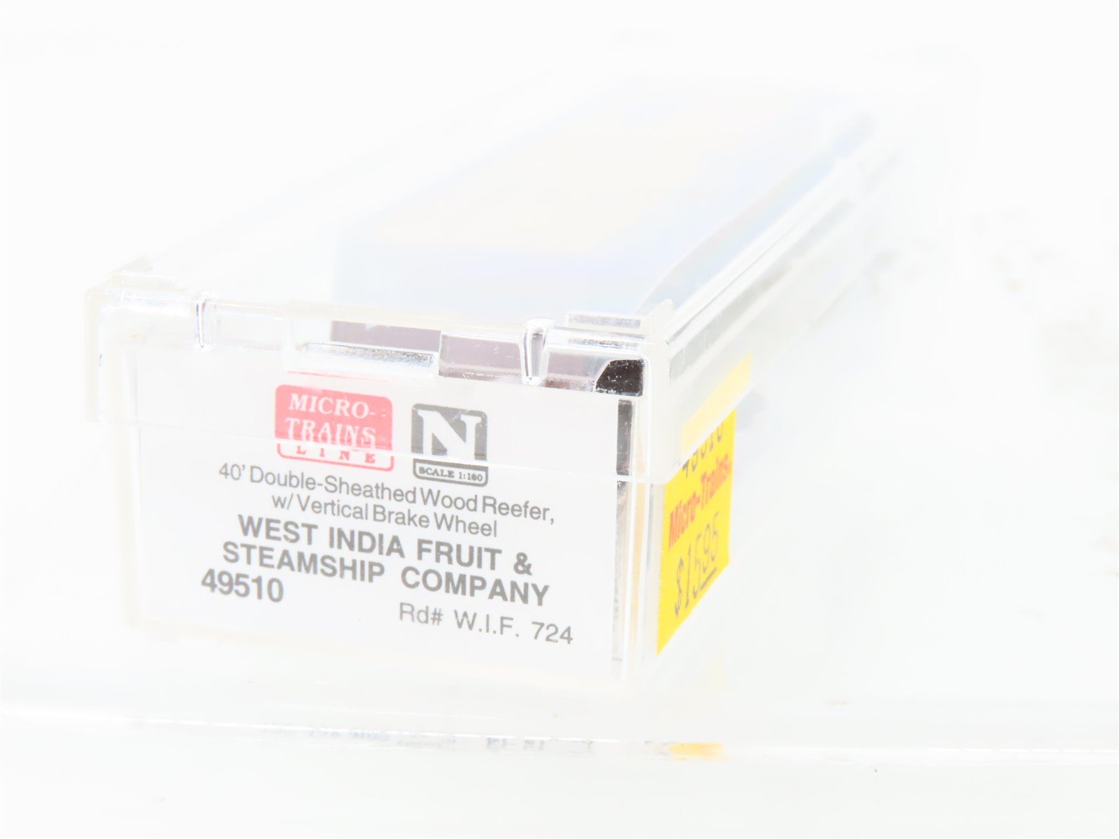 N Scale Micro-Trains MTL 49510 WIF West India Fruit 40' Wood Reefer #724