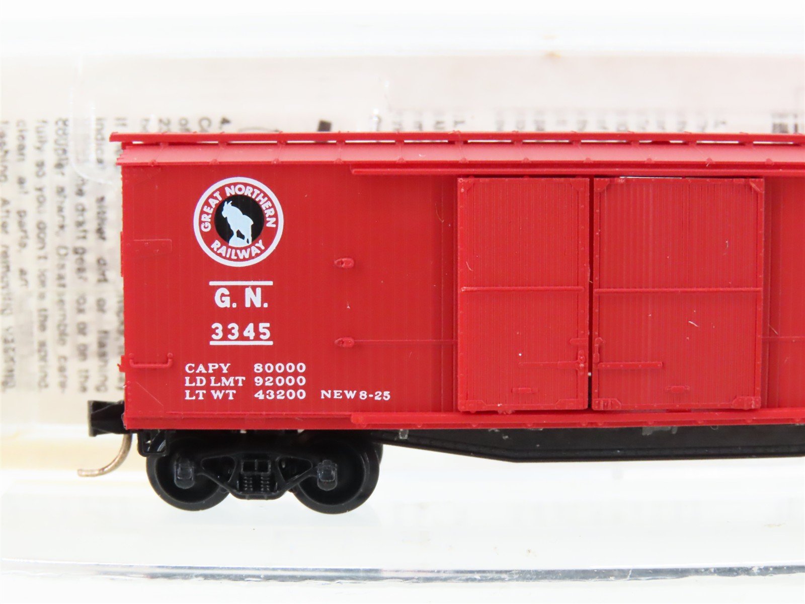N Scale Micro-Trains MTL 43040 GN Great Northern Railway 40' Wood Box Car #3345