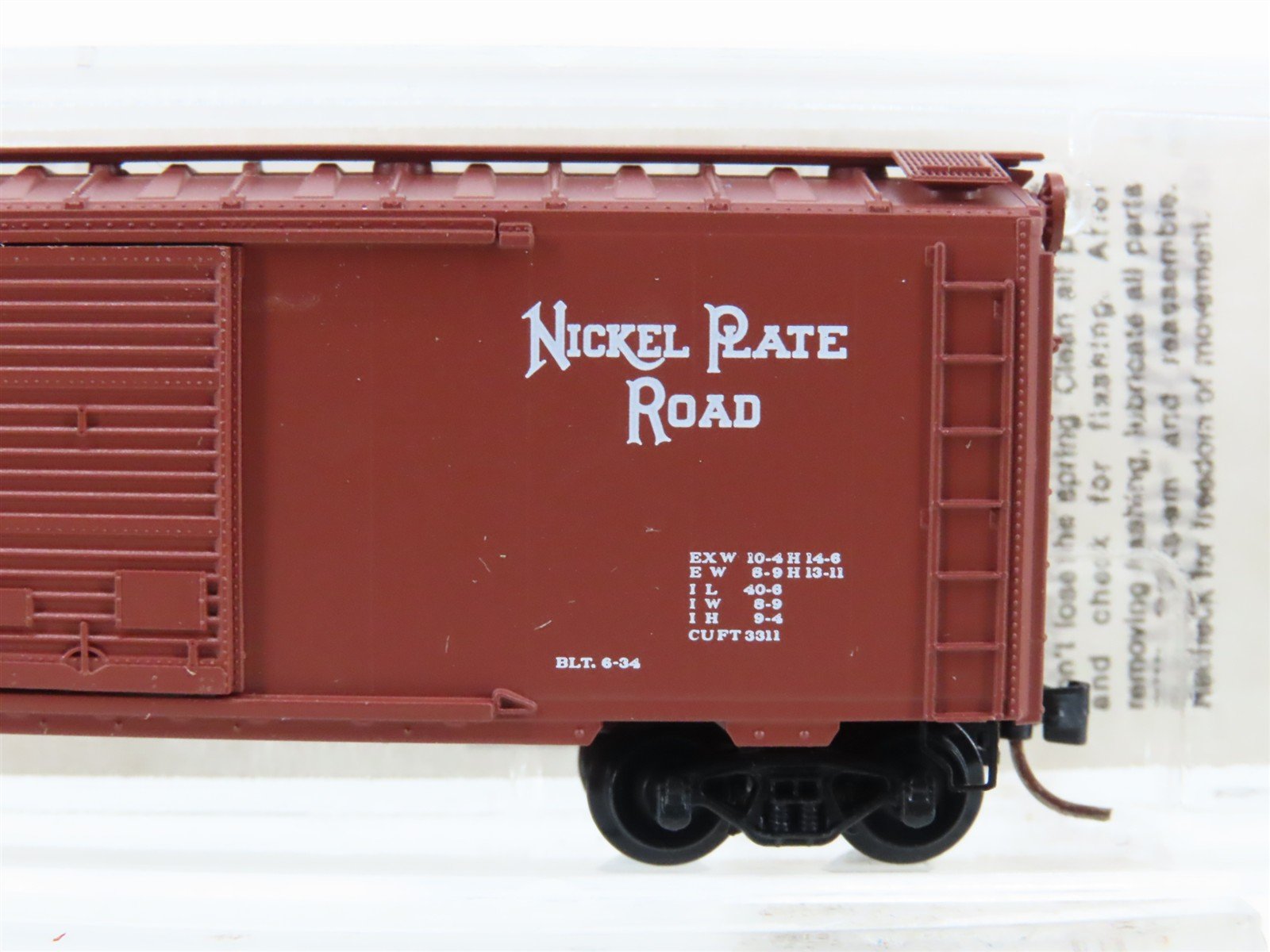 N Scale Kadee Micro-Trains MTL 20016 NKP Nickel Plate Road 40' Box Car #13456