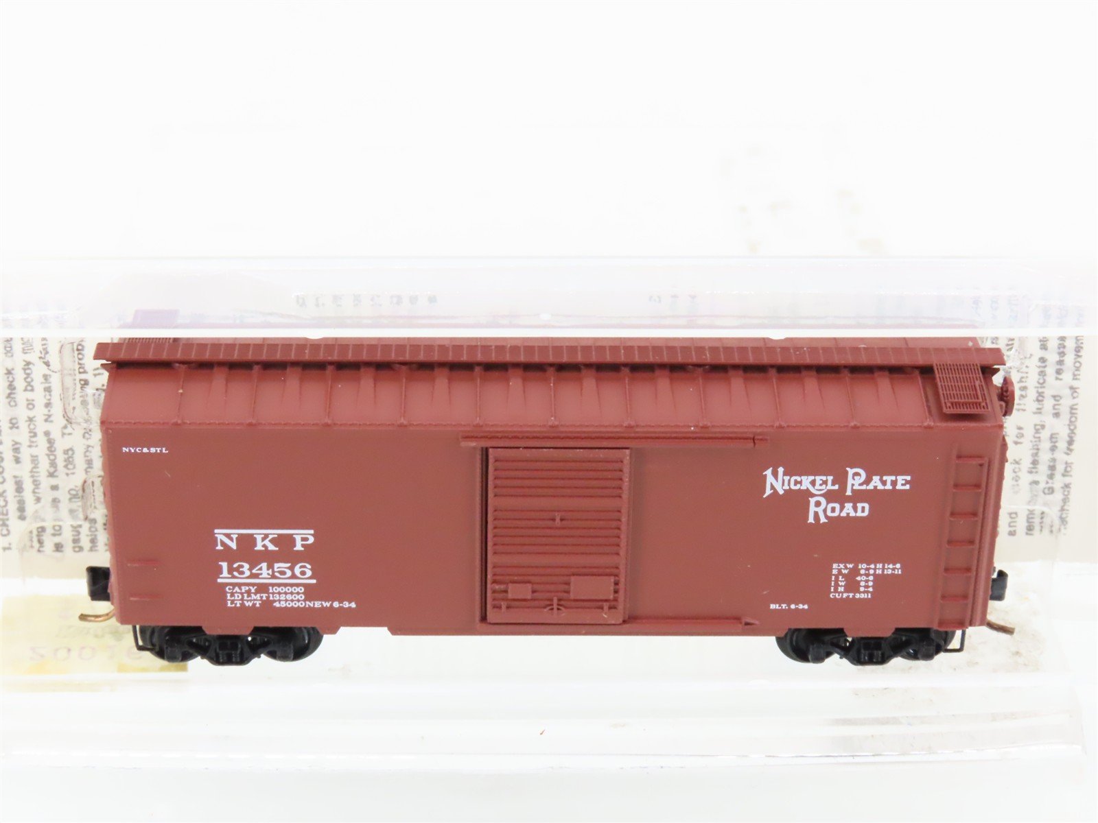 N Scale Kadee Micro-Trains MTL 20016 NKP Nickel Plate Road 40' Box Car #13456