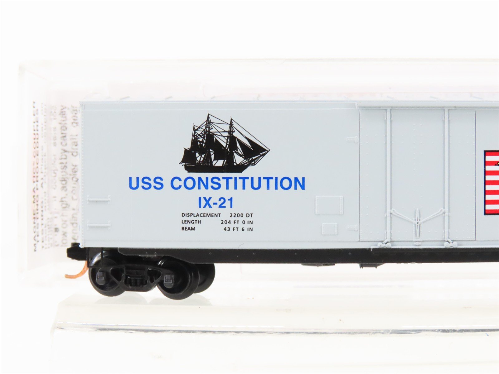 N Scale Micro-Trains MTL 03800412 USS Constitution 50' Plug Door Box Car #IX-21