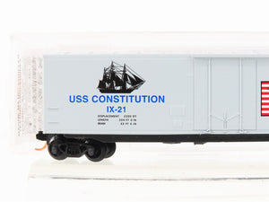 N Scale Micro-Trains MTL 03800412 USS Constitution 50' Plug Door Box Car #IX-21