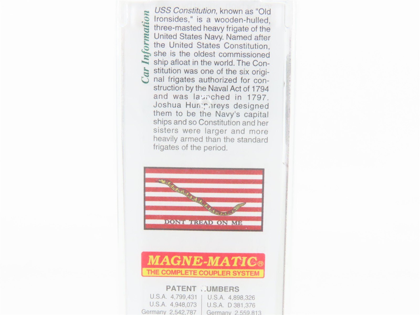 N Scale Micro-Trains MTL 03800412 USS Constitution 50' Plug Door Box Car #IX-21