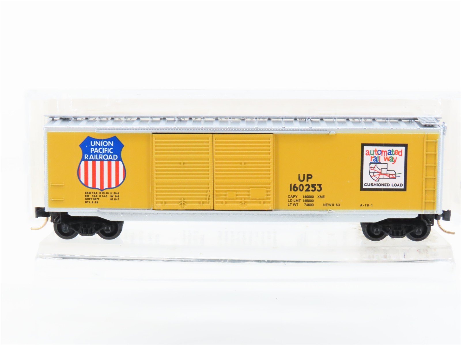 N Scale Micro-Trains MTL 34090 UP Union Pacific 50' Double Door Box Car #160253