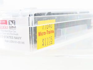 N Scale Micro-Trains MTL 77040 USN United States Navy 50' Box Car #61-05146