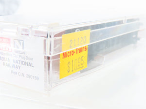 N Micro-Trains MTL 21120 CN Canadian National 40' Plug Door Box Car #290159
