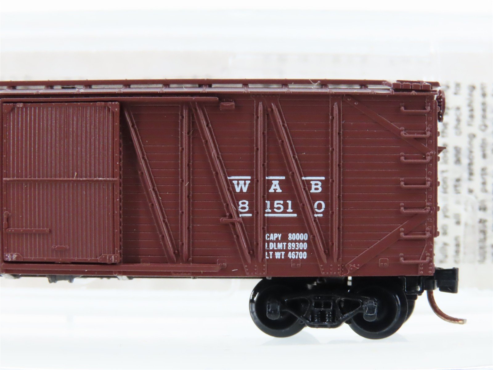 N Scale Micro-Trains MTL 28050 WAB Wabash 40' Single Door Box Car #81510