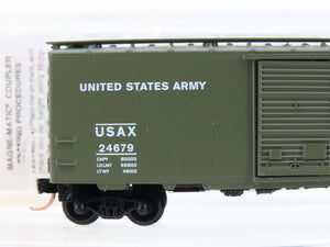 N Micro-Trains MTL 20456 USAX United States Army 40' Single Door Box Car #24679