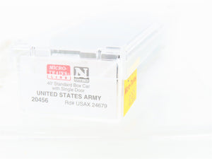 N Micro-Trains MTL 20456 USAX United States Army 40' Single Door Box Car #24679