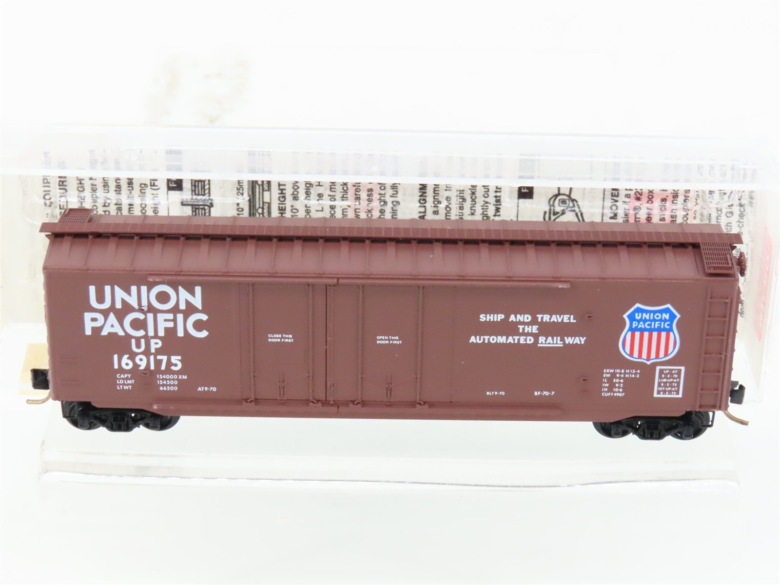 N Micro-Trains MTL 36030 UP Union Pacific 50' Double Plug Door Box Car #169175