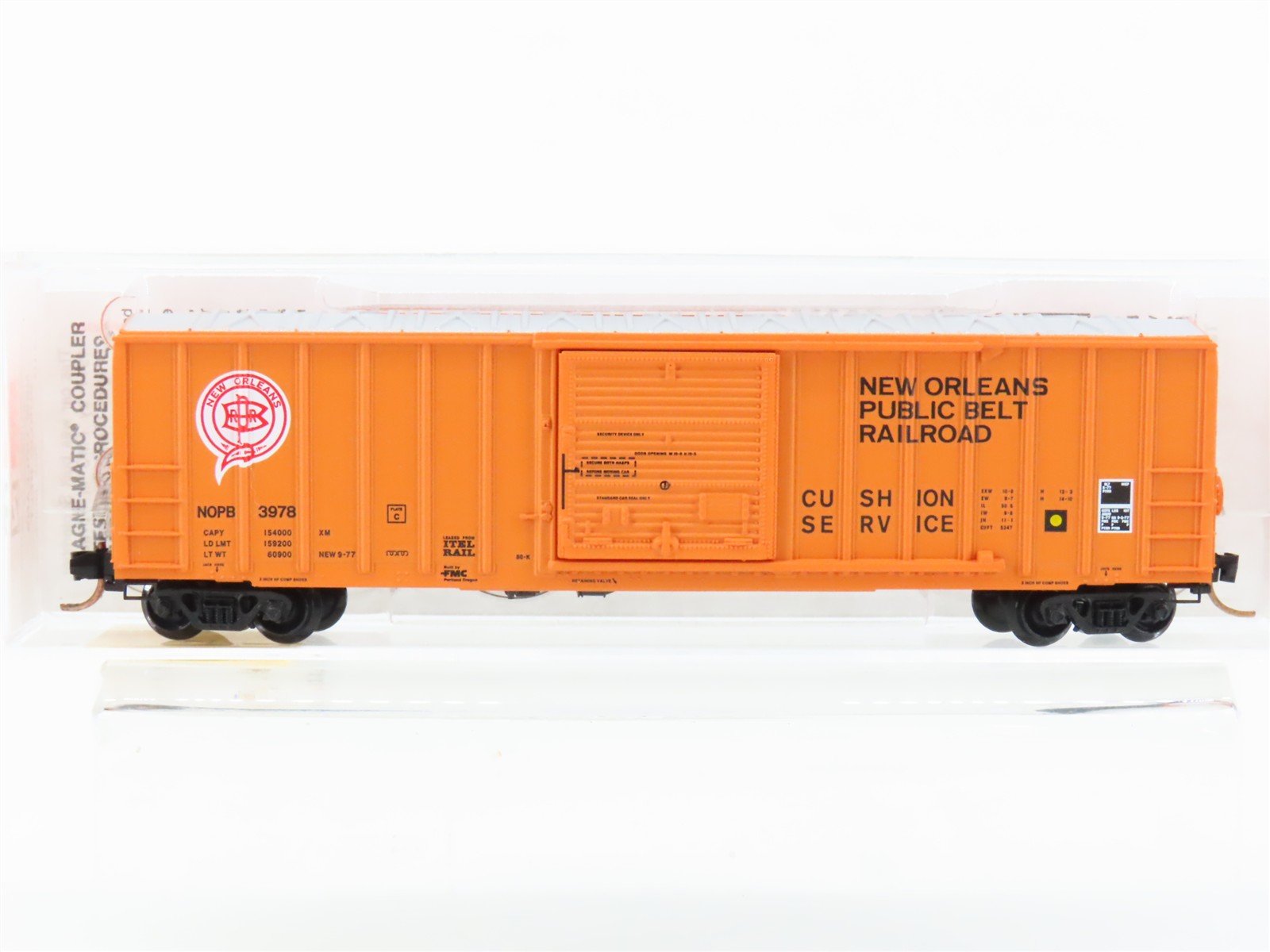 N Scale Micro-Trains MTL 25110 NOPB New Orleans Public Belt 50' Box Car #3978