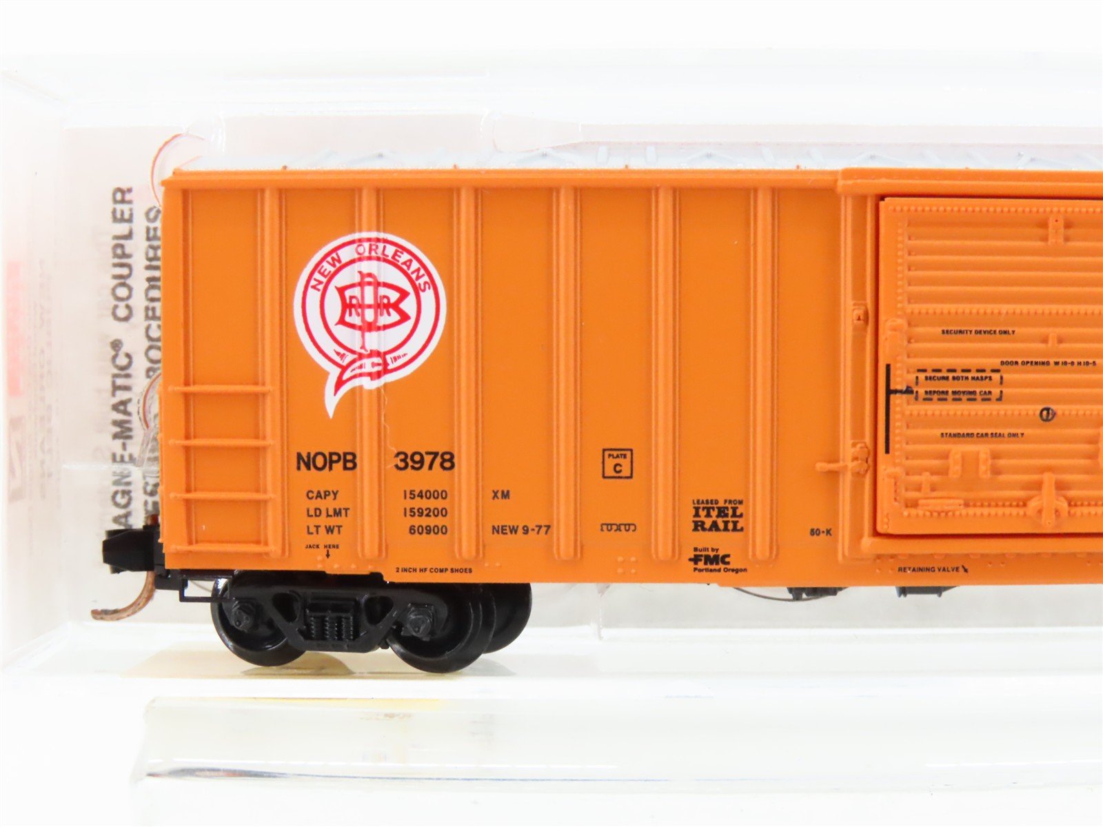 N Scale Micro-Trains MTL 25110 NOPB New Orleans Public Belt 50' Box Car #3978