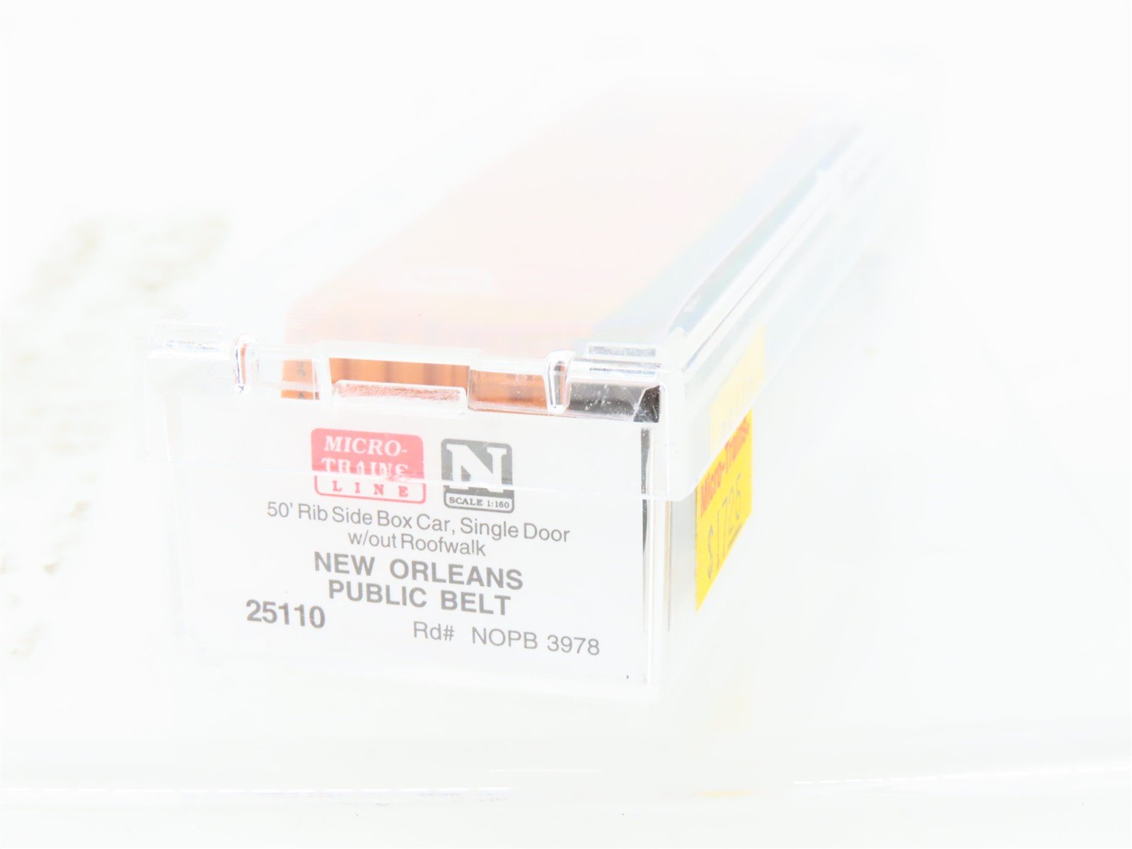 N Scale Micro-Trains MTL 25110 NOPB New Orleans Public Belt 50' Box Car #3978