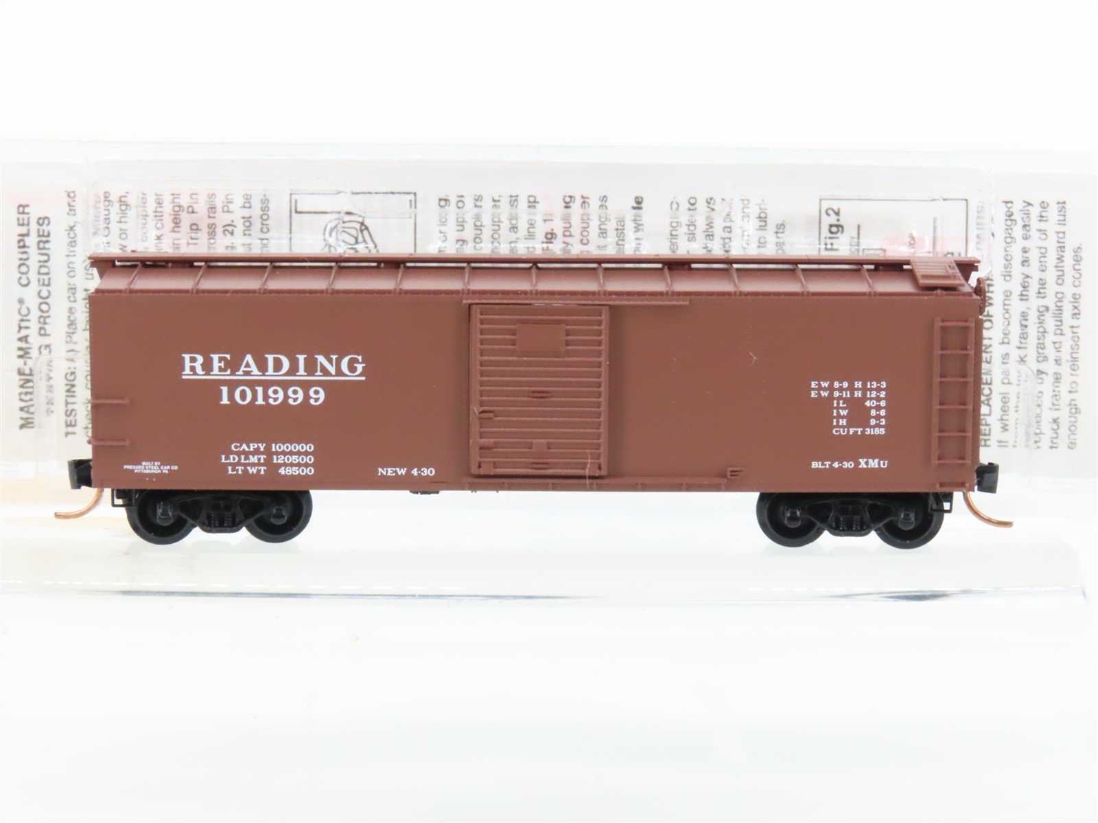 N Scale Micro-Trains MTL 120010 RDG Reading 40' Single Door Box Car #101999