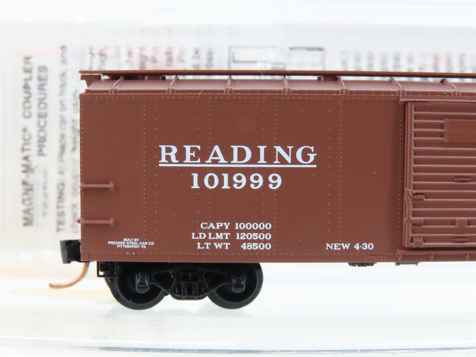 N Scale Micro-Trains MTL 120010 RDG Reading 40' Single Door Box Car #101999
