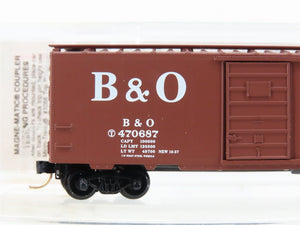 N Micro-Trains MTL 20346 B&O Baltimore & Ohio 40' Single Door Box Car #470687