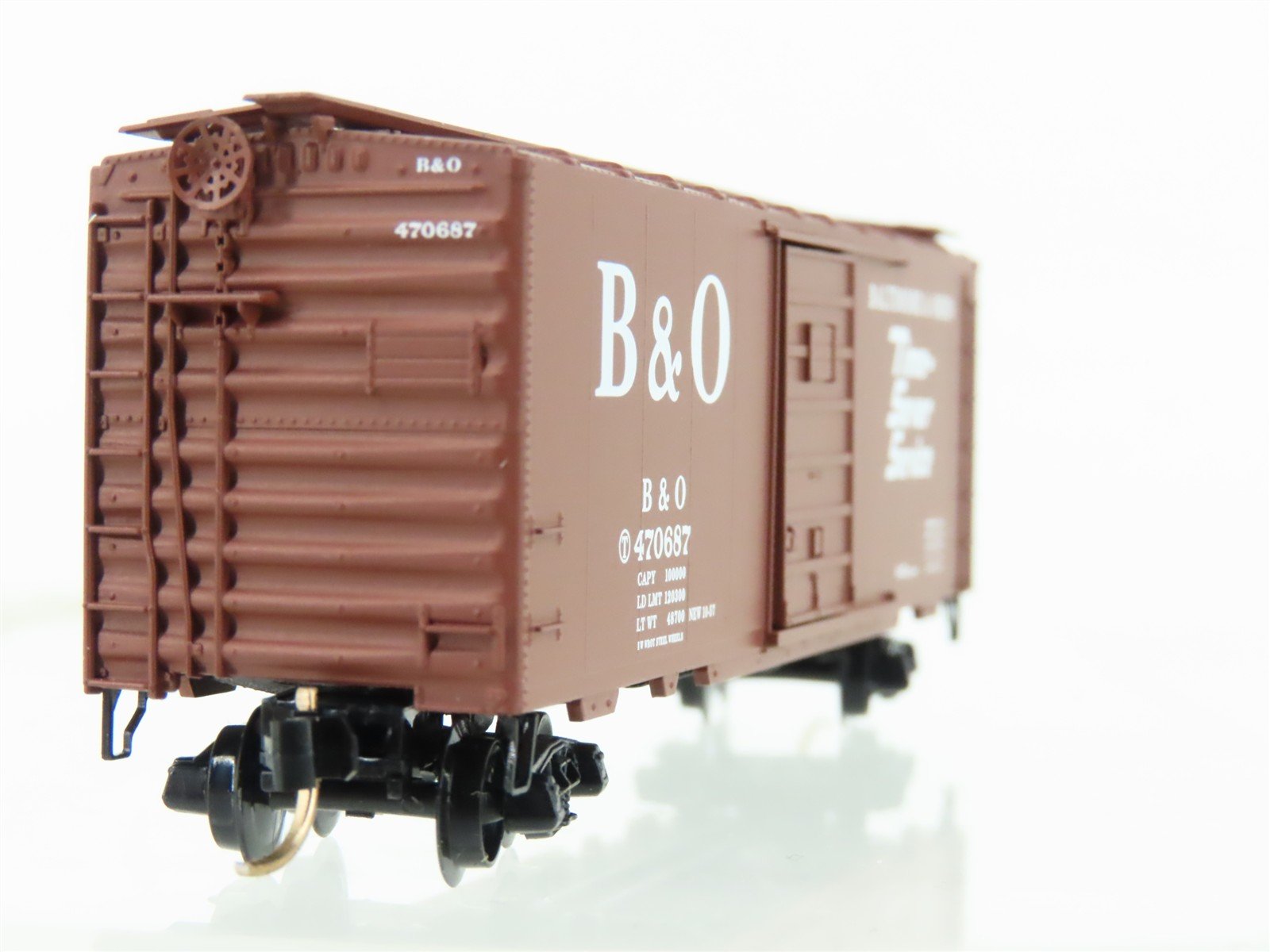 N Micro-Trains MTL 20346 B&O Baltimore & Ohio 40' Single Door Box Car #470687