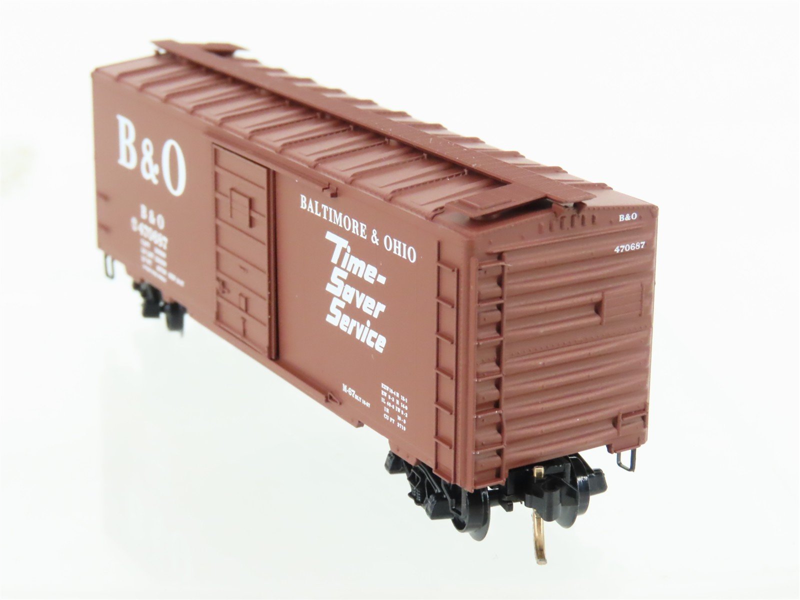 N Micro-Trains MTL 20346 B&O Baltimore & Ohio 40' Single Door Box Car #470687