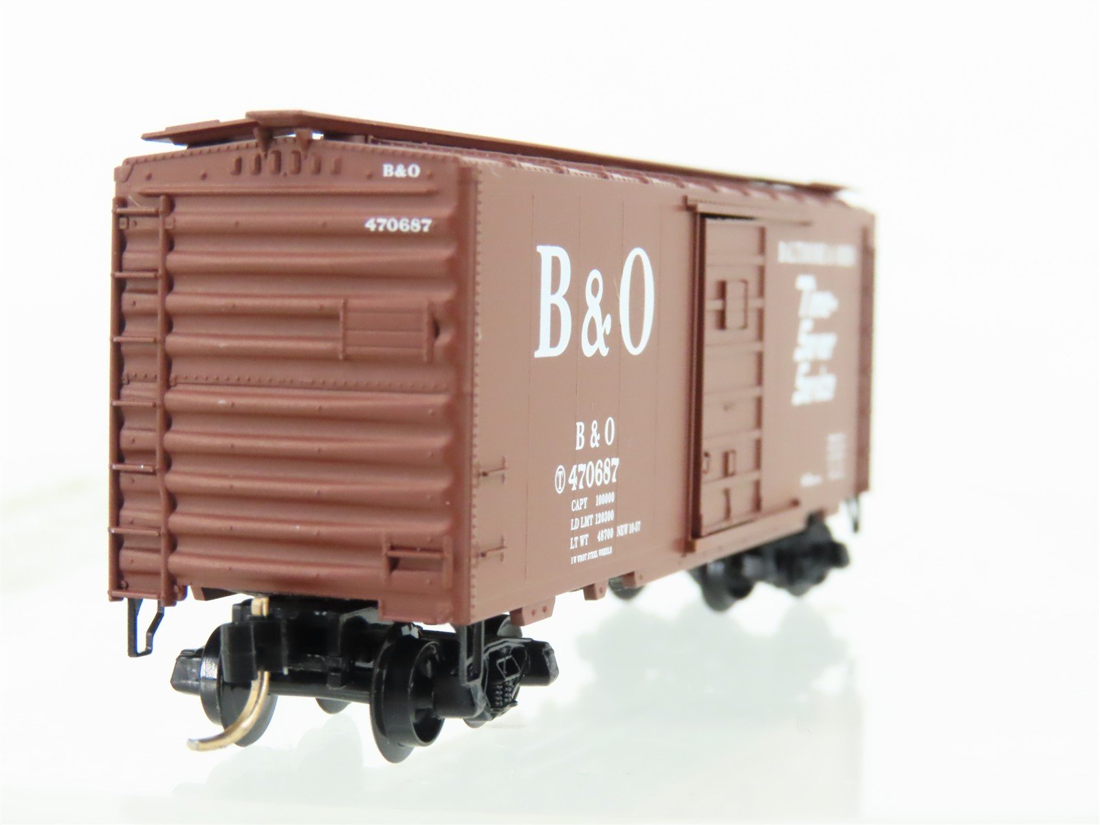 N Micro-Trains MTL 20346 B&O Baltimore & Ohio 40' Single Door Box Car #470687