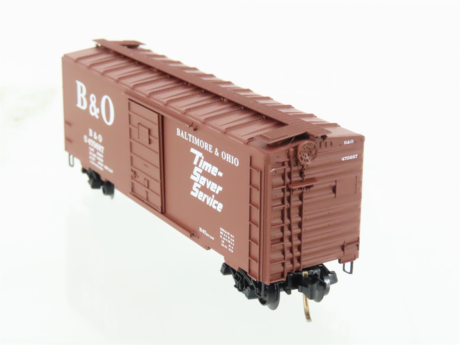 N Micro-Trains MTL 20346 B&O Baltimore & Ohio 40' Single Door Box Car #470687