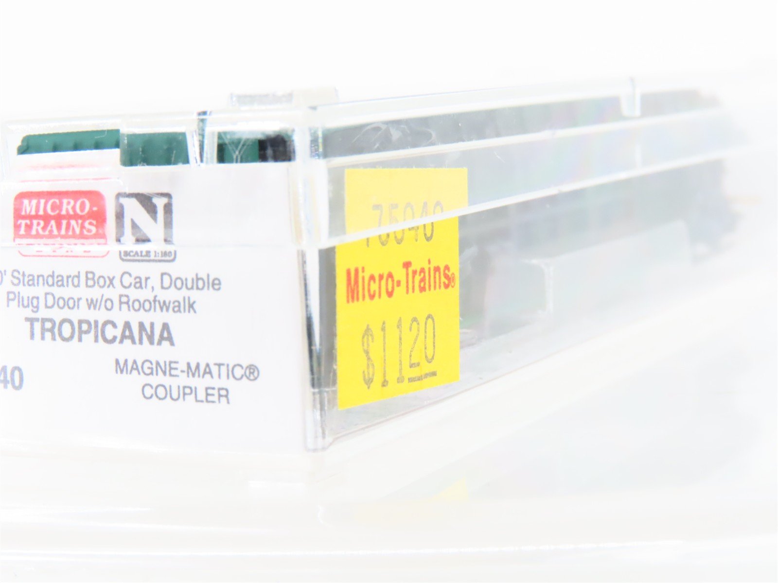 N Scale Micro-Trains MTL 75040 USLX Tropicana 50' Plug Door Box Car #13085