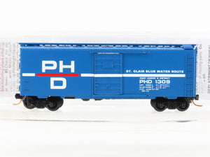 N Scale Micro-Trains MTL 02000150 PHD Port Huron & Detroit 40' Box Car #1309