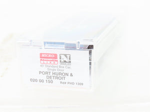 N Scale Micro-Trains MTL 02000150 PHD Port Huron & Detroit 40' Box Car #1309