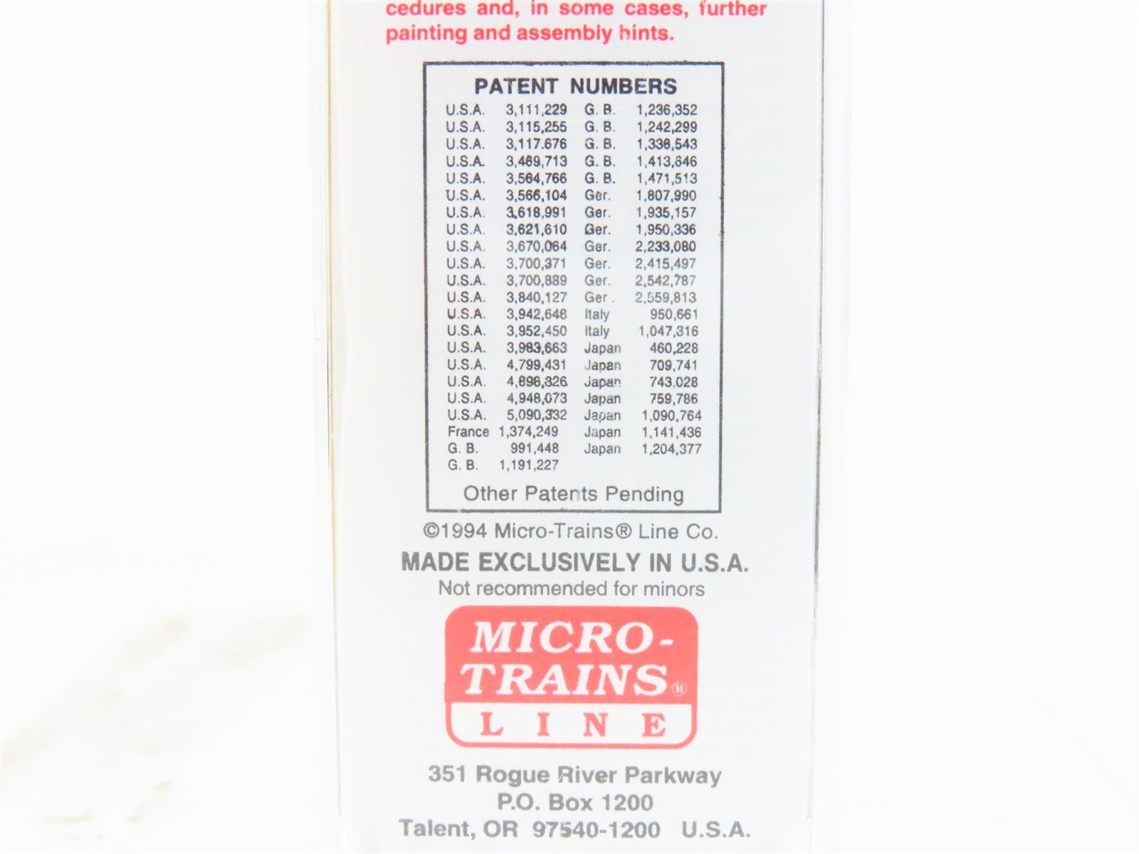 N Micro-Trains MTL 20146 RUT Rutland Green Mountain Gateway 40' Box Car #103